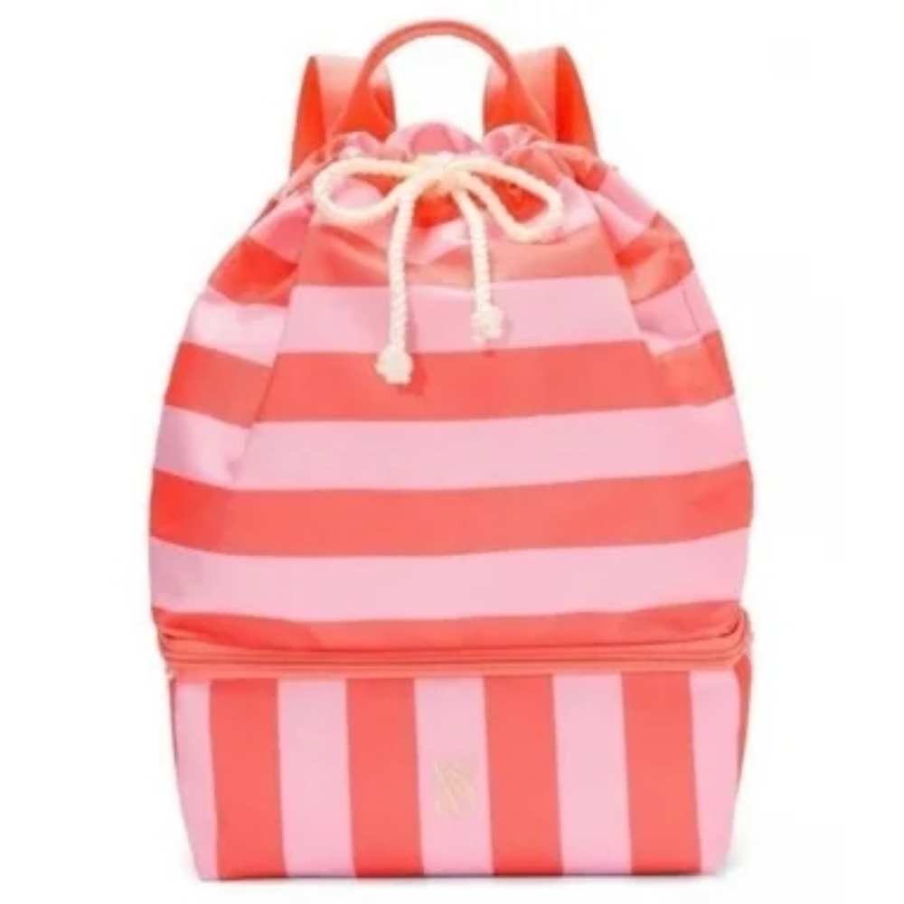 Victoria's Secret NEW Striped Beach Cooler Backpack